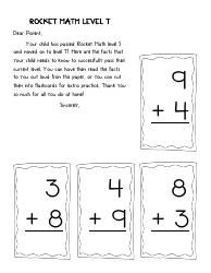 Rocket Math Flashcards, Page 20