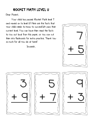 Rocket Math Flashcards, Page 21