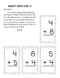 Rocket Math Flashcards, Page 22