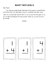 Rocket Math Flashcards, Page 2