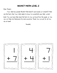 Rocket Math Flashcards, Page 5
