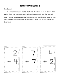 Rocket Math Flashcards, Page 9
