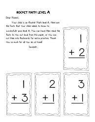 Document preview: Rocket Math Flashcards