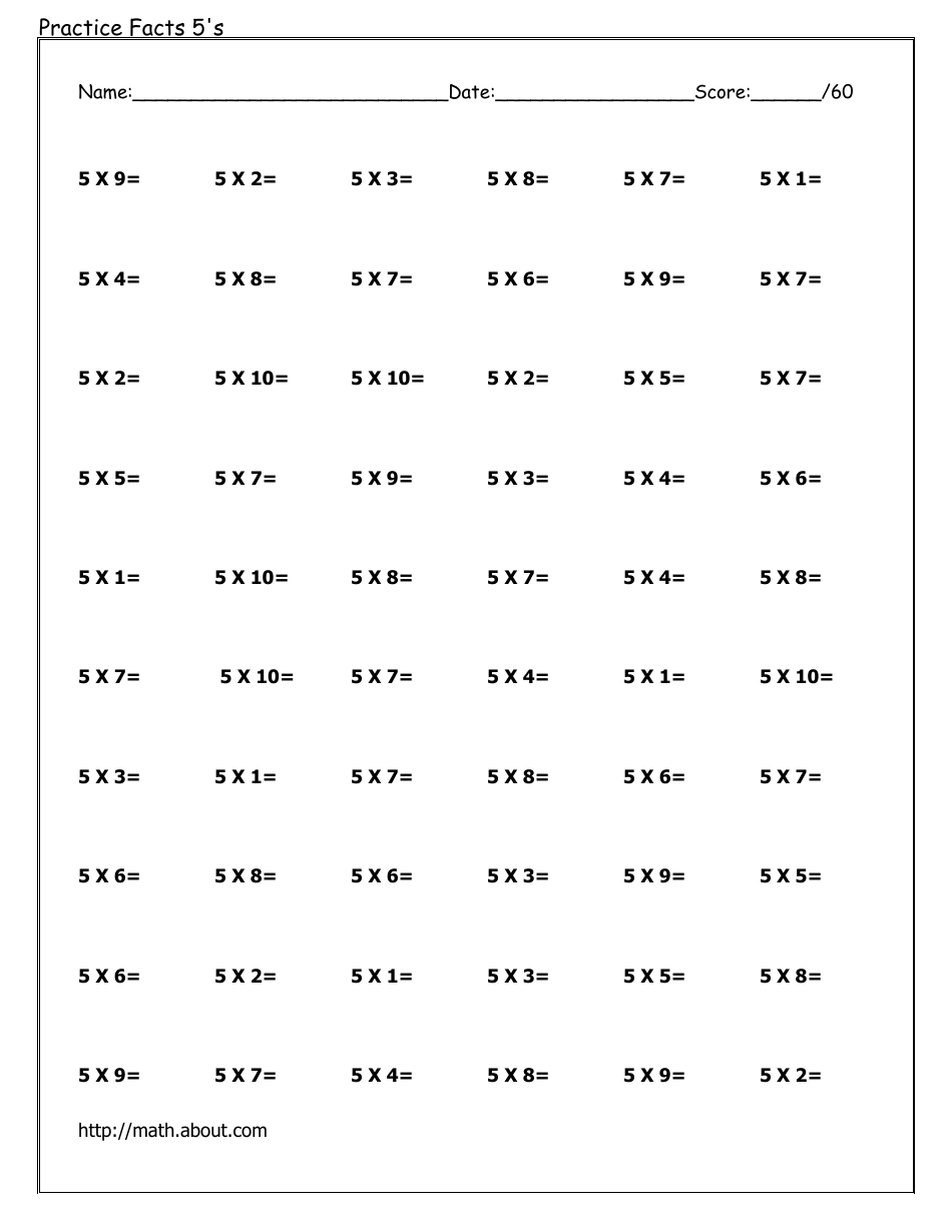0-12 Multiplication Flashcards, Page 30