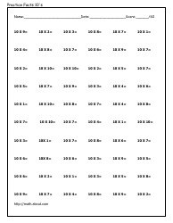 0-12 Multiplication Flashcards, Page 35