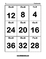 Math Flashcards - Multiplication (4), Page 2