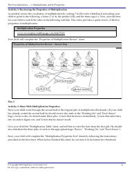 Math Lesson Plan: Multiplication and Its Properties (2 Days) - Epiphany Curriculum, Page 3