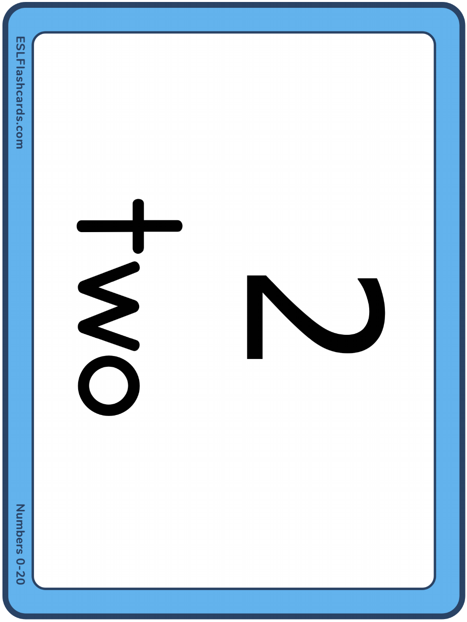 Large Number Flashcards With Words, Page 3