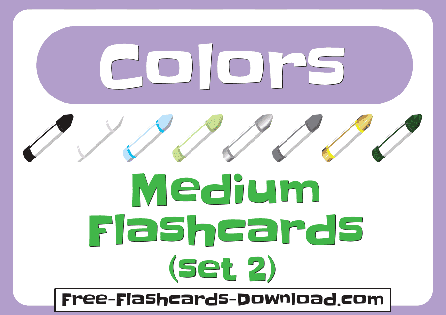Medium Color Flashcards