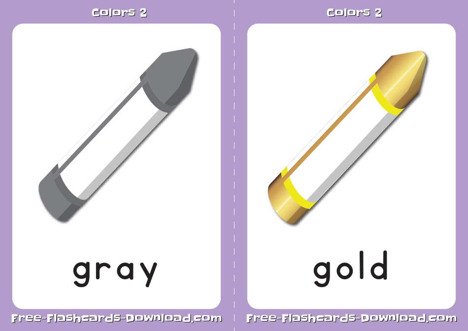 Medium Color Flashcards, Page 3