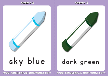 Medium Color Flashcards, Page 5