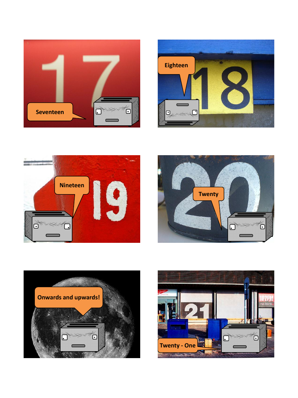 English Vocab Revision Flashcards - Numbers, Page 4