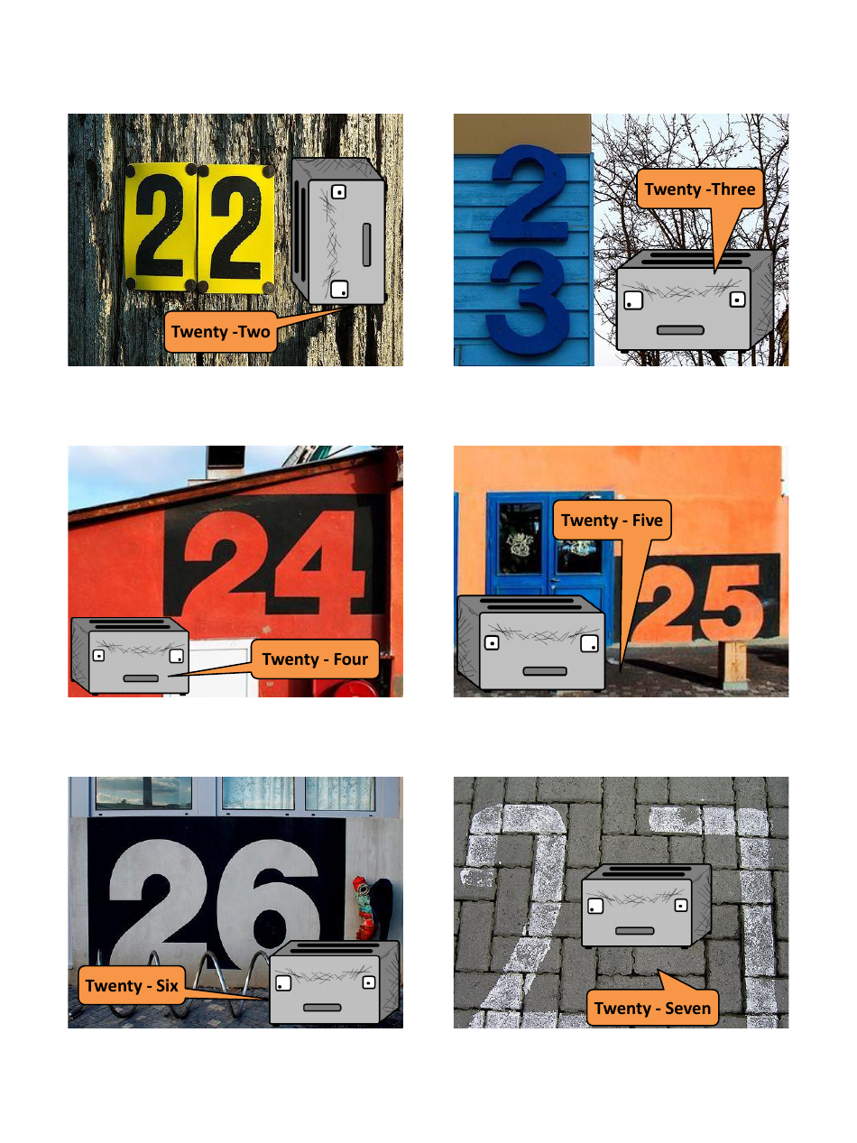 English Vocab Revision Flashcards - Numbers, Page 5