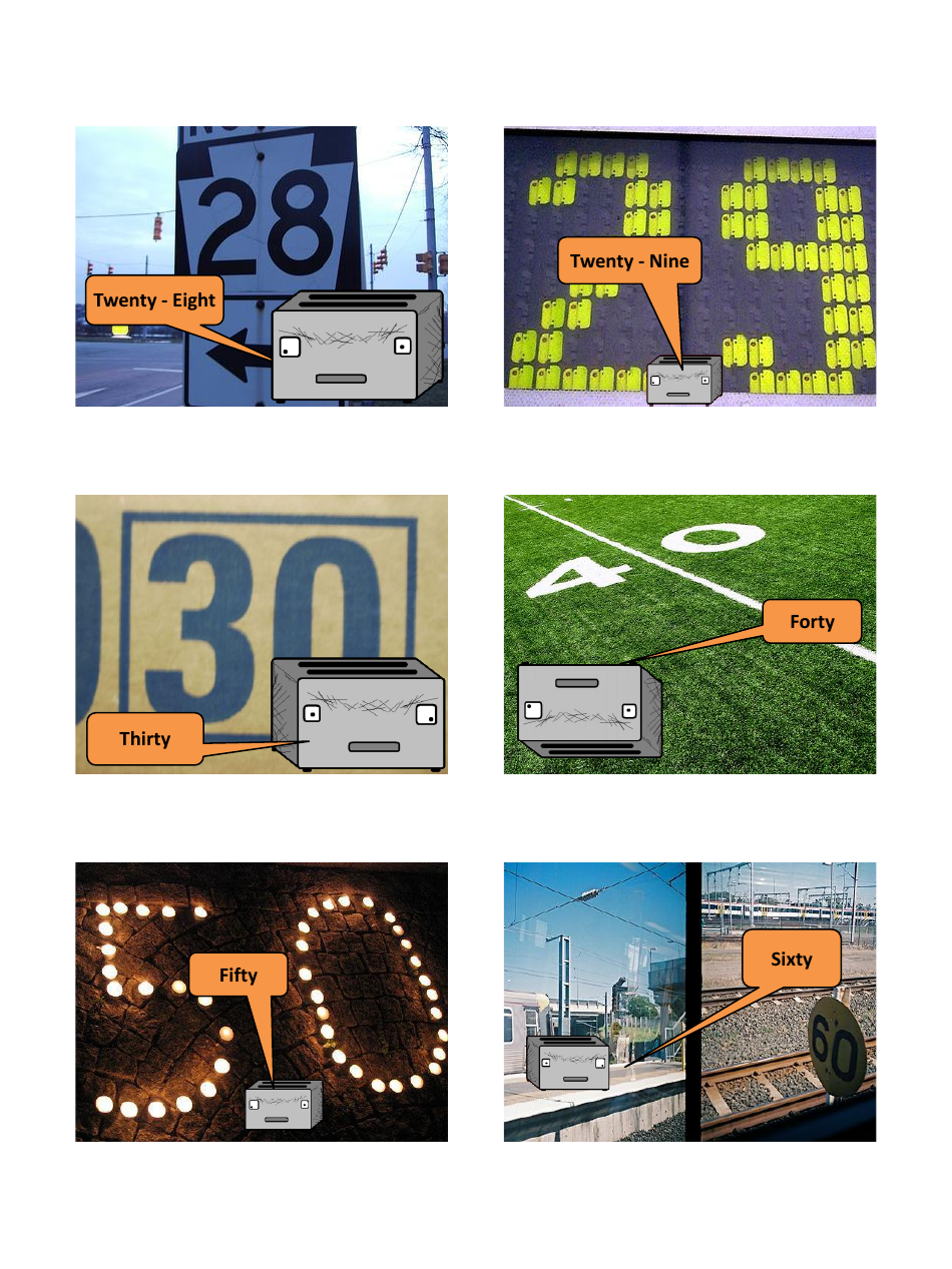 English Vocab Revision Flashcards - Numbers, Page 6