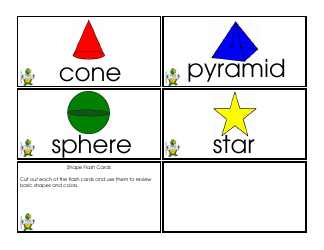 Shape Flashcards - Varicolored, Page 3