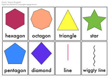 Early Years English Flashcards - Shapes, Page 2