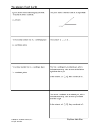 Math Vocabulary Flash Cards - Big Ideas Learning, Page 11