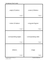 Math Vocabulary Flash Cards - Big Ideas Learning, Page 15