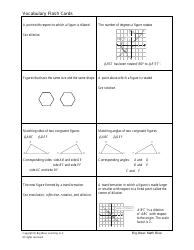 Math Vocabulary Flash Cards - Big Ideas Learning, Page 16
