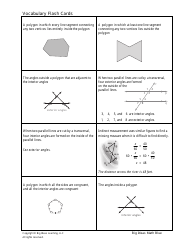 Math Vocabulary Flash Cards - Big Ideas Learning, Page 22