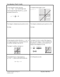Math Vocabulary Flash Cards - Big Ideas Learning, Page 26