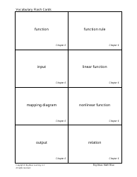 Math Vocabulary Flash Cards - Big Ideas Learning, Page 31