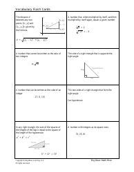 Math Vocabulary Flash Cards - Big Ideas Learning, Page 34