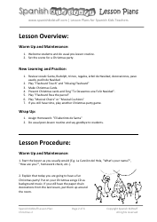 Spanish Lesson Plan: Christmas Lesson - Spanish Kidstuff, Page 2
