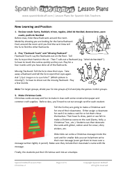 Spanish Lesson Plan: Christmas Lesson - Spanish Kidstuff, Page 3