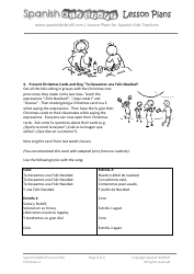 Spanish Lesson Plan: Christmas Lesson - Spanish Kidstuff, Page 4