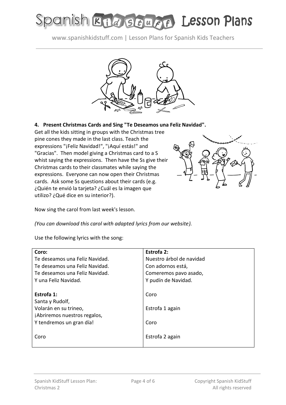 Spanish Lesson Plan: Christmas Lesson - Spanish Kidstuff, Page 4
