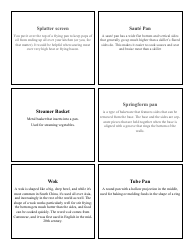 Cooking Identification Flash Cards, Page 13
