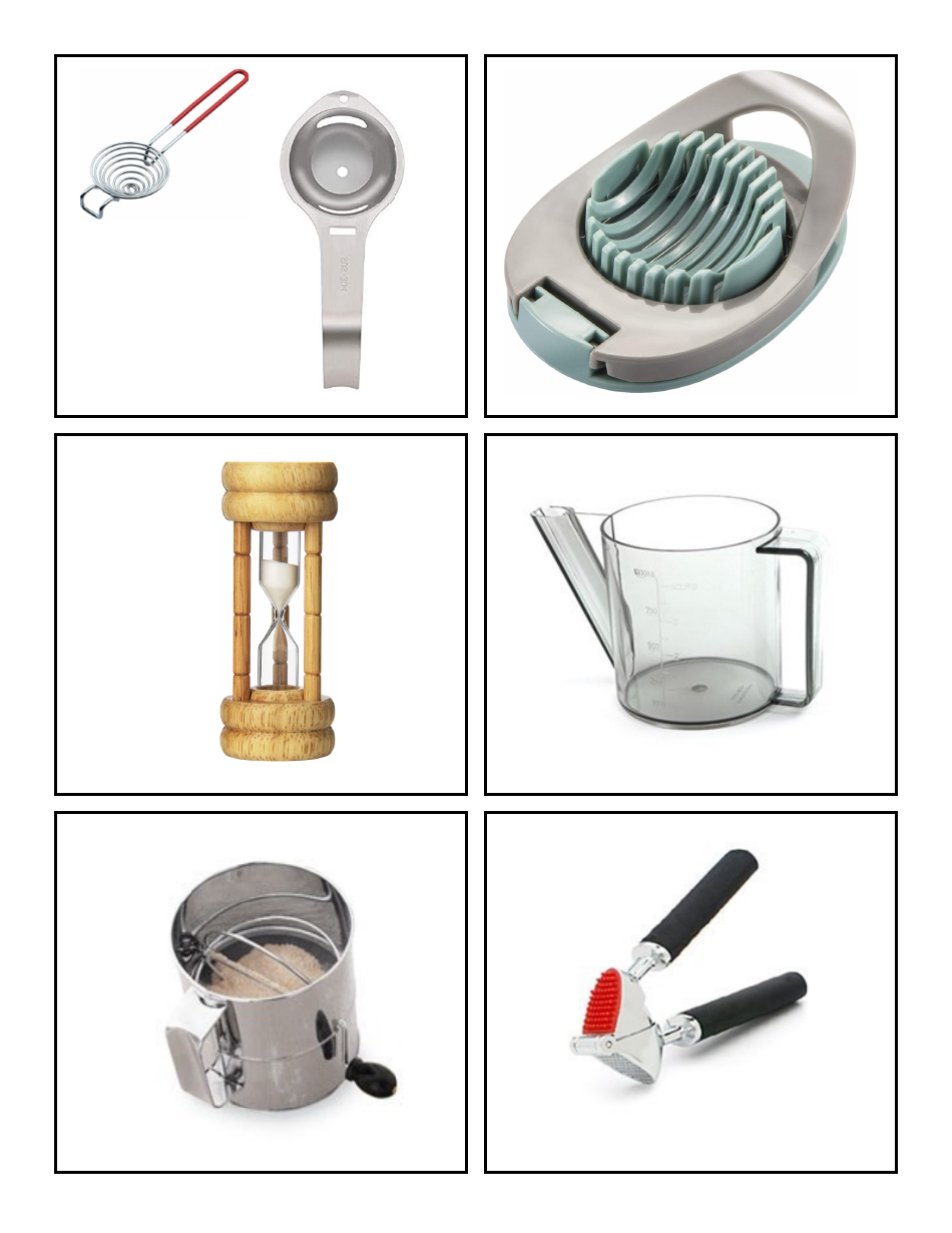 Cooking Identification Flash Cards, Page 22