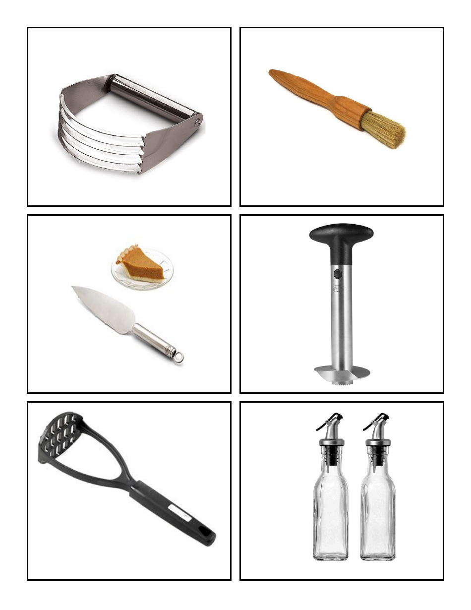 Cooking Identification Flash Cards, Page 30