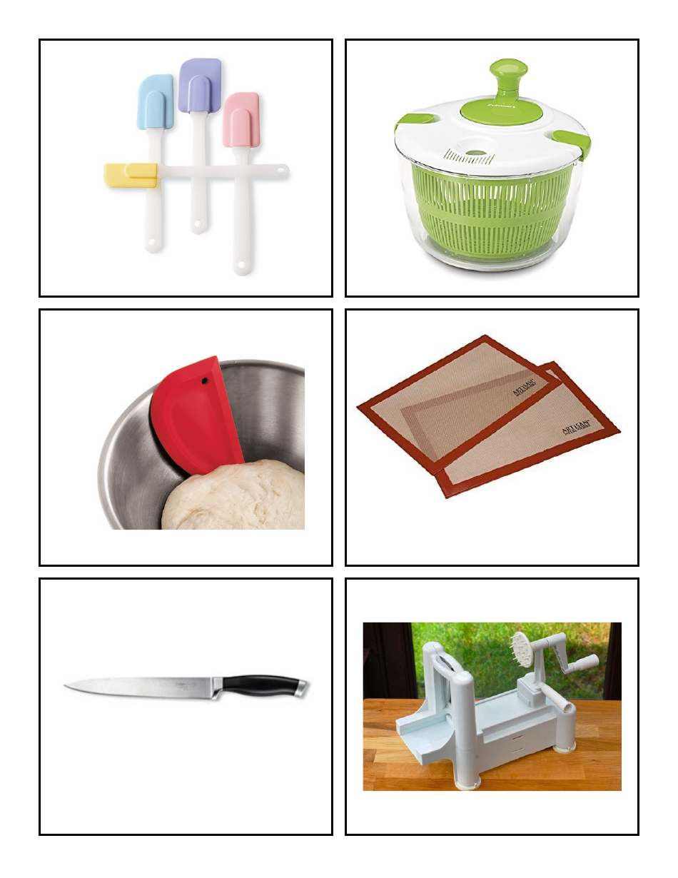 Cooking Identification Flash Cards, Page 32