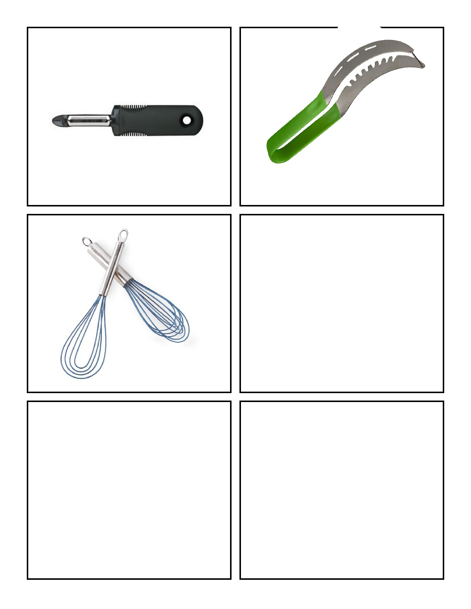 Cooking Identification Flash Cards, Page 36