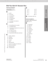 Spanish Worksheet: Challenges to the Environment - Mcdougal Littell, Page 25