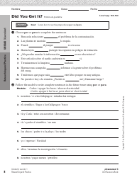 Spanish Worksheet: Challenges to the Environment - Mcdougal Littell, Page 8