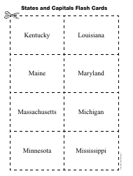 States and Capitals Flash Cards - Pearson Scott Foresman, Page 5