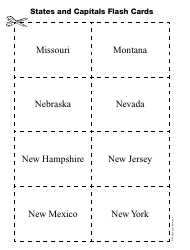 States and Capitals Flash Cards - Pearson Scott Foresman, Page 7
