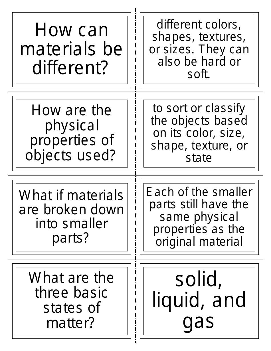 Chemistry Flashcards - Matter, Mass, Volume, Page 3