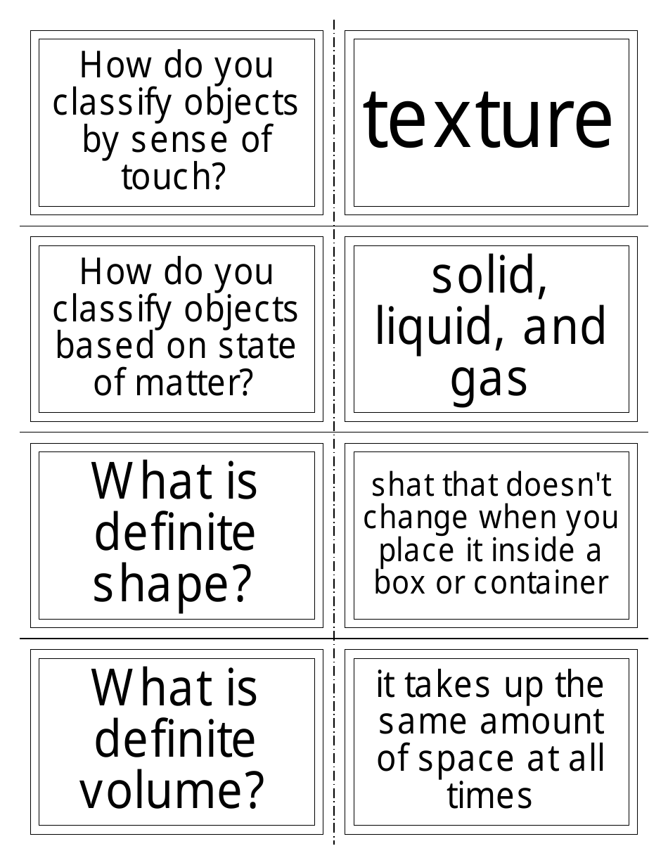 Chemistry Flashcards - Matter, Mass, Volume, Page 8