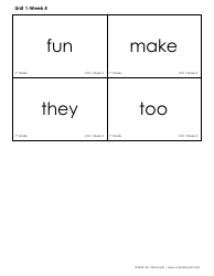 High Frequency Words Flashcards - Ms. Mai Huynh, Page 10