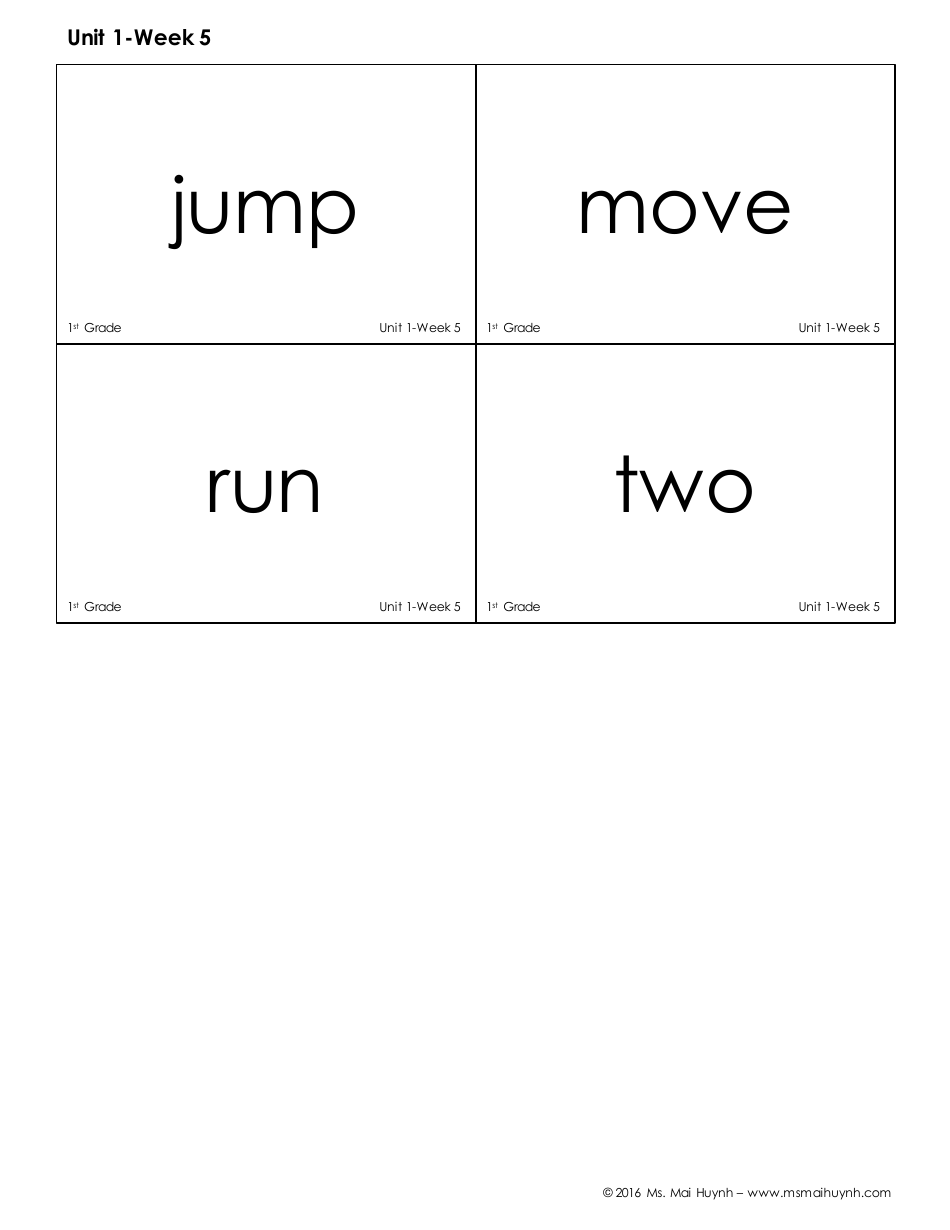 High Frequency Words Flashcards - Ms. Mai Huynh, Page 11