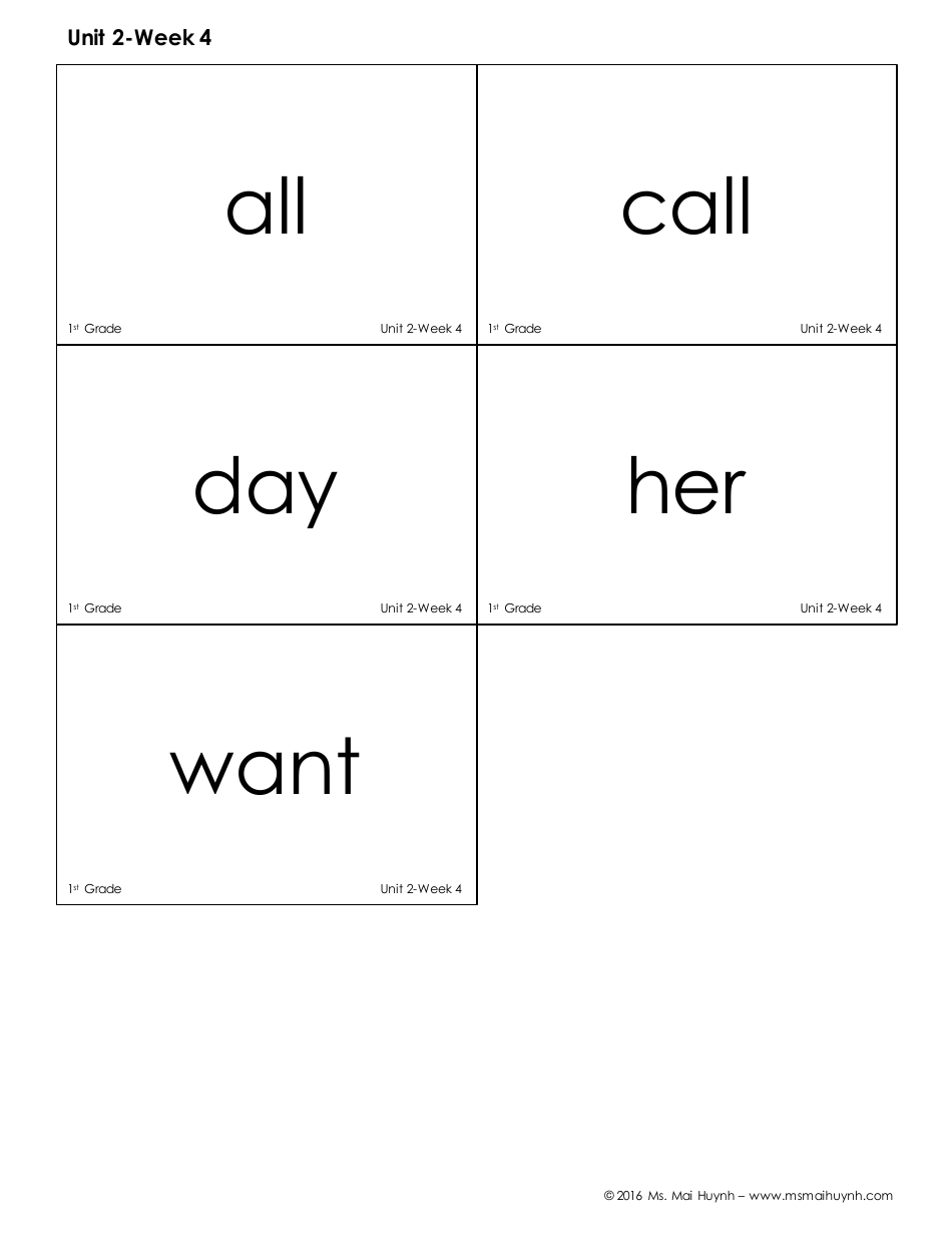 High Frequency Words Flashcards - Ms. Mai Huynh, Page 15