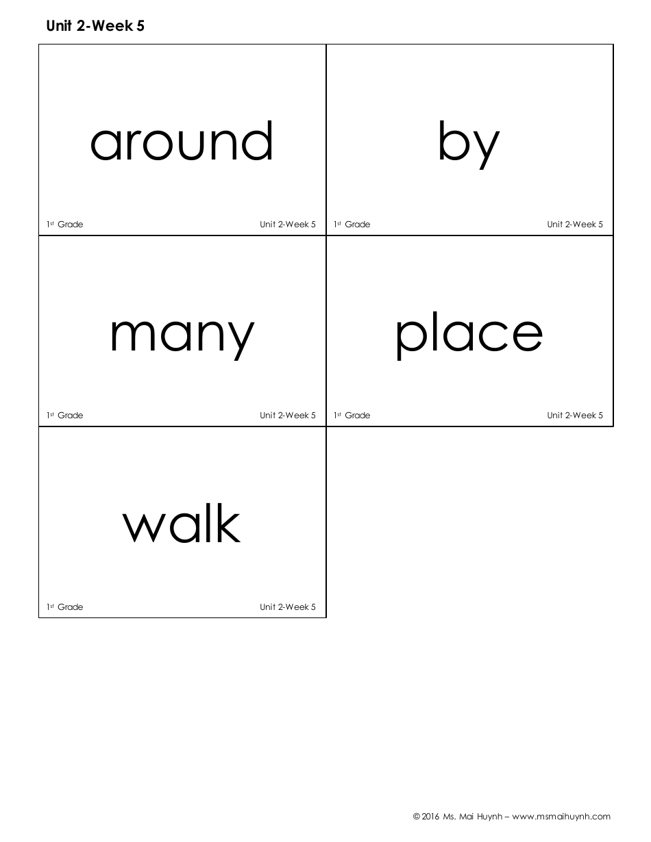 High Frequency Words Flashcards - Ms. Mai Huynh, Page 16