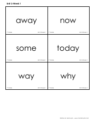 High Frequency Words Flashcards - Ms. Mai Huynh, Page 17