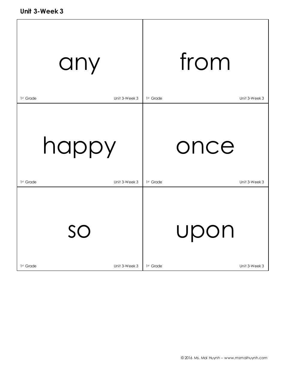 High Frequency Words Flashcards - Ms. Mai Huynh, Page 19