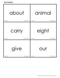 High Frequency Words Flashcards - Ms. Mai Huynh, Page 22