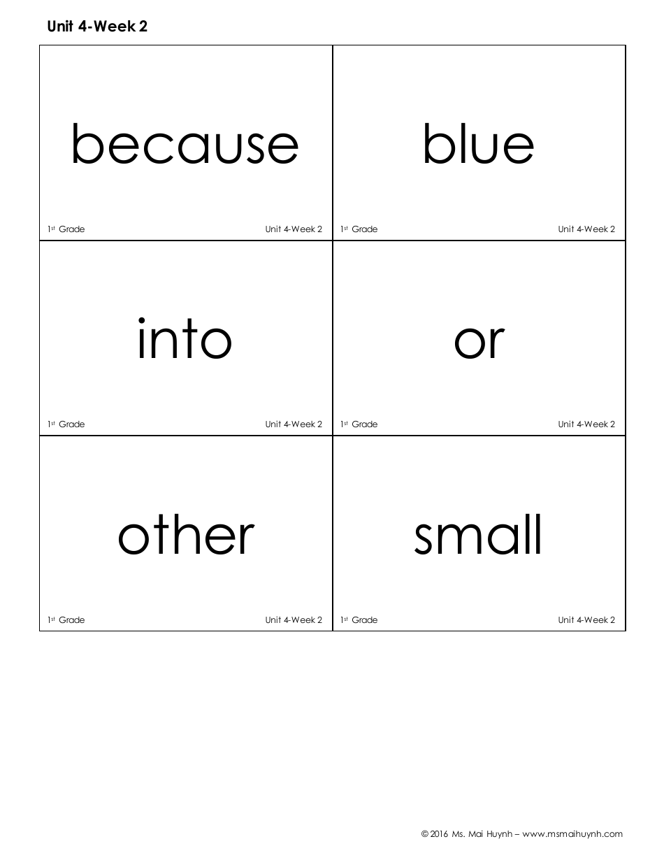 High Frequency Words Flashcards - Ms. Mai Huynh, Page 23